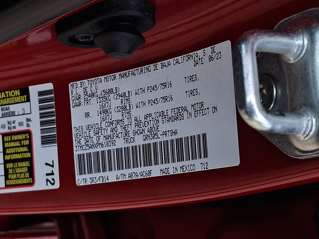 2023 Toyota Tacoma SR V6