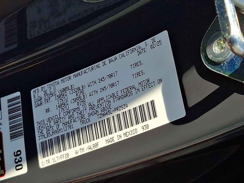 2025 Toyota Tacoma SR5