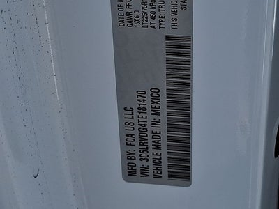 2026 RAM ProMaster 2500 RAM PROMASTER 2500 TRADESMAN CARGO VAN HIGH ROOF 159' WB