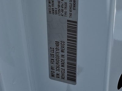 2026 RAM ProMaster 2500 RAM PROMASTER 2500 TRADESMAN CARGO VAN HIGH ROOF 159' WB