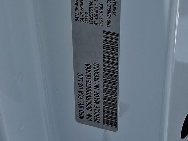 2026 RAM ProMaster 2500 RAM PROMASTER 2500 TRADESMAN CARGO VAN HIGH ROOF 159' WB