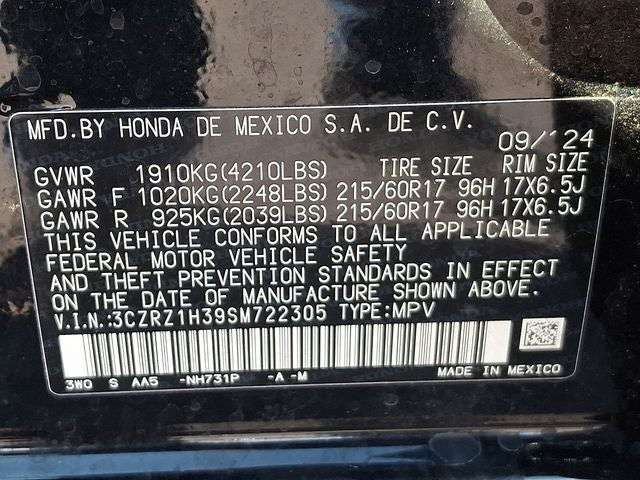 2025 Honda HR-V 2WD LX