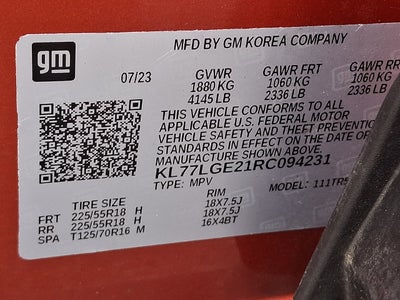 2024 Chevrolet Trax FWD 1RS